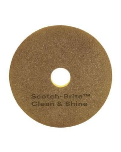 Scotch-Brite™ XE006001160 Clean & Shine Dual Purpose Floor Pad 50cm - Yellow/Grey