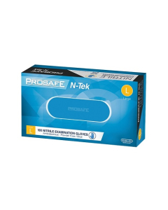 ProSafe™ L-NTek-PF Nitrile Gloves Medical Blue Powder Free Large (100)
