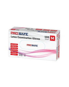 ProSafe™ LPPSML-M Latex Examination Gloves Lightly Powdered Medium (100)