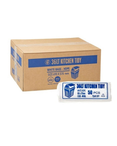 Austar WH36L Kitchen Tidy Liner Large 36L 690mm X 570mm White  (1000)