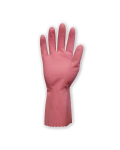 Bastion BNG2734 Rubber Gloves General Purpose Silverlined Pink - Large
