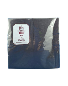 Caprice™ 2DBLK Dinner Napkin 2 ply 1/8 Fold 400 x 400mm (1000) – Black