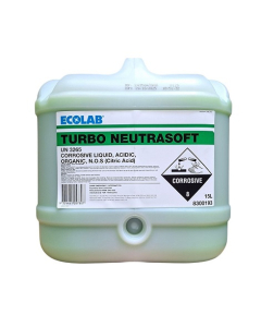 Ecolab® 8300193 Turbo Neutrasoft Liquid Fabric Sour Softener 15L