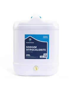 Custom Care 51711 Sodium Hypochlorite 10% Bleach 20L