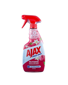 Ajax® 61055509 Spray & Wipe Multi-Purpose Antibacterial Disinfectant Surface Spray Vanilla & Berries 475ml
