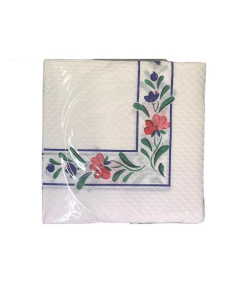 D2146757 Napkin - Lunch 1 Ply 320mm x 315mm 50PK -  White with Melody Pattern