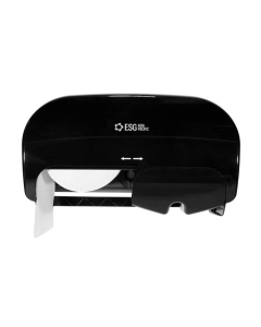 ESG SD203 Slim 2-Roll Controlled-use Toilet Tissue Dispenser – Black