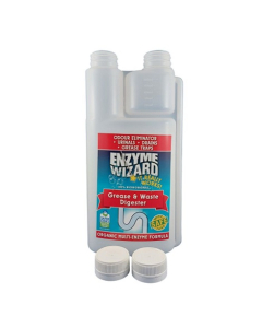 Enzyme Wizard™ EWGW1LE Grease and Waste Cleaner Twin 1L – Empty Bottle & Lids