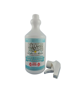 Enviro Wizard™ EWSD750MLE Surface Sanitiser and Protectant 750ml – Empty Bottle & Trigger