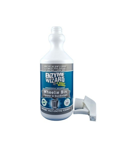 Enzyme Wizard™ EWWB750MLE Wheelie Bin Cleaner and Deodoriser 750ml – Empty Bottle & Trigger