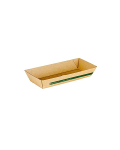 Envirochoice EC-SB0361 Supa Flute Corrugated Board Hot Dog Food Tray Kraft (240)