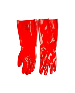 Maxisafe® GPR122 Red Liquid Resistant PVC Gloves 450mm (Size 10) – Pair
