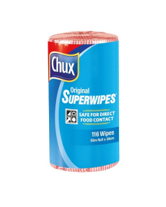 Chux® 9316R Superwipes® Perforated Roll 30cm x 65m - Red