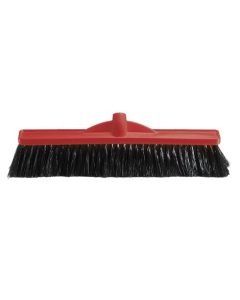 Oates® 164715 Medium Platform Broom Polypropylene Backed – Head Only - 450mm - Red