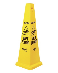 Oates® 165108 Cone Caution Safety Sign – Caution Wet Floor