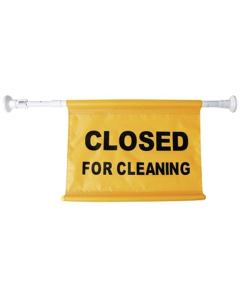 Oates® 165498 Door Caution Telescopic Safety Sign – Closed for Cleaning
