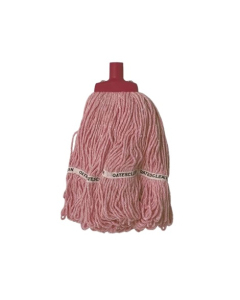 Oates® 165928 Duraclean® Hospital Launder Round Cut Mop Head Refill 350g - Red