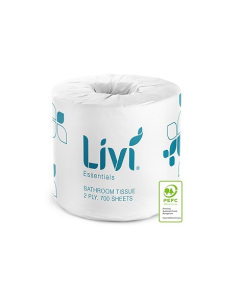 Livi® 1002 Essentials Toilet Roll 2 Ply 48 Rolls x 700 sheets