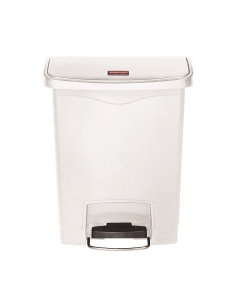 Rubbermaid® 1883555 Slim Jim® Streamline™ Step-On Front Step 30L - White