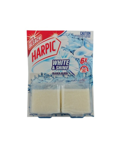 Harpic® 0158186 White & Shine Bleach Toilet Cistern Block 6x2Blocks
