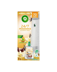 Air Wick® 3313577 24/7 Fragrance Automatic Spray Starter Kit Sweet Vanilla & Shea Butter 228ml