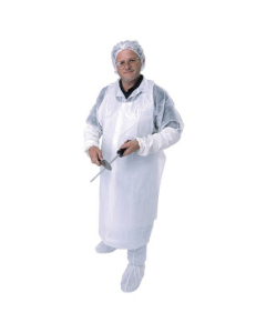 Pro-Val DPEA500 Disposable LDPE Apron 800X1400mm – White (50)