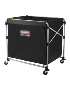 Rubbermaid® 1881750 Collapsible X Cart, 8 Bushels, Single Stream Large 300L - Black