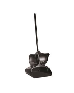 Rubbermaid® FG253200BLA Executive Series™ Lobby Pro® Dustpan with Cover & Long Handle - Black
