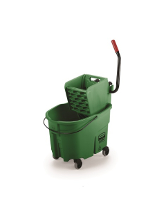 Rubbermaid® FG758888GRN WaveBrake® Side Press Bucket and Wringer 33L - Green