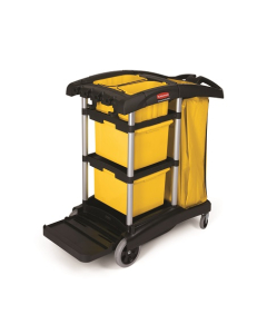 Rubbermaid® FG9T7200BLA Janitorial Cleaning Cart – High-Capacity