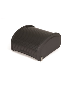 Rubbermaid® FG9T8600BLA Executive Locking Security Hood for High-Capacity Janitorial Cleaning Carts - Black