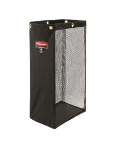 Rubbermaid® 1966889 Executive Side-load Mesh Linen Bag for Housekeeping Carts - Black