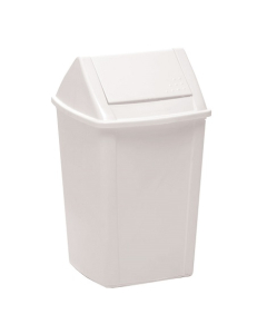 Sabco® SABC-1490 Swing Top 18L Tidy Bin White