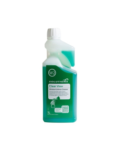 Solutions® W2 Clear View Window & Mirror Cleaner 1L Self‑Dosing Bottle