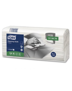 Tork® 510479 Premium Multipurpose Folded Cleaning Cloth 1 Ply (480) W4 – White