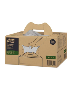 Tork® 520372 Industrial Cleaning Cloth Handy Box (210) W7 – Grey