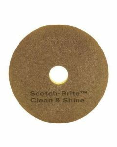 Scotch-Brite™ XE006001129 Clean & Shine Dual Purpose Floor Pad 40cm - Yellow/Grey