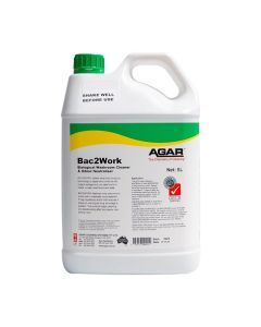 Agar™ BAC5 Bac2Work Washroom Cleanser Cleaner & Odour Neutraliser 5L