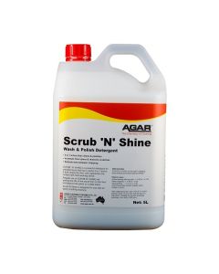 Agar™ SCRB5 Scrub N Shine Floor Polish & Detergent 5L