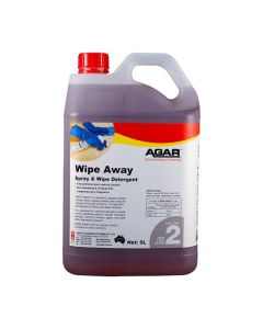 Agar™ WIP5 Wipe Away Spray & Wipe Detergent 5L
