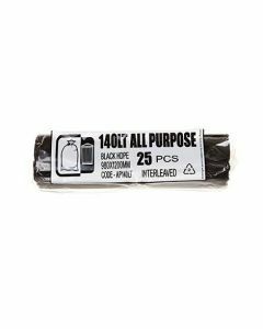 Austar AP140LT All Purpose Garbage Bag 140L Black (200)