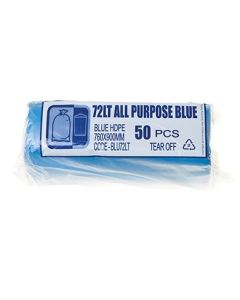 Austar BLU72LT All Purpose Garbage Bag 72L Blue 900x760 (500) Roll 