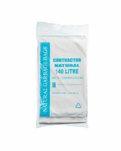 Austar CON140LTCL Contractor Garbage Bag 140L - Natural/Clear (200)