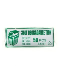 Austar ENV36LT EPI Degradable Garbage Bags 36L Green 690X570 (1000) Roll