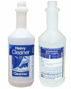 Ecolab® 7750900 Cleantec Dispensing Bottle - Printed Heavy Cleaner Hazardous 750ml - Empty Bottle