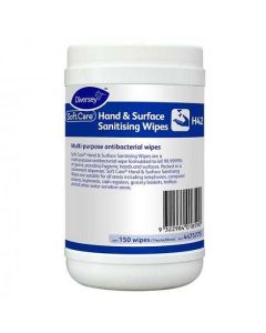 Diversey™ 4475775 Soft Care Hand & Surface Sanitising Wipes 4x150 wipes