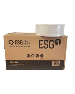 ESG 30026 Jumbo Roll Bathroom Tissue 2Ply 100% Recycled – White – 6rollsx300m