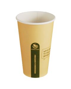 Envirochoice EC-HC0672 Eco Friendly Coffee Cups Single Wall Kraft 16oz/473ml (1000)