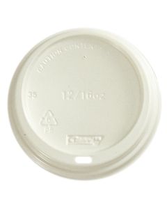 Envirochoice EC-LT0673 Coffee Cup Lid CPLA Compostable For 90mm Coffee Cup Opaque 92mm (1000)