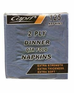 Capri® C-ND0163 Dinner Napkin - Dark Blue 2 Ply - 8 packs x 125 (1000)